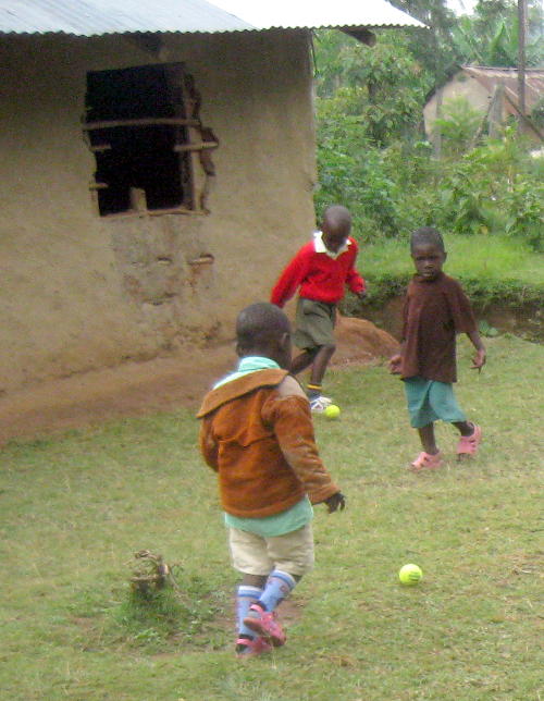 Outside the old kindergarten building