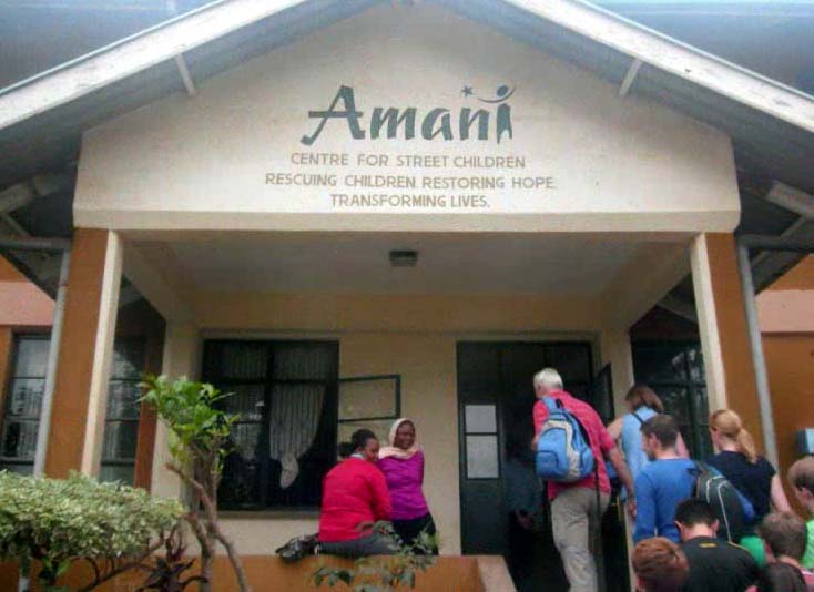 Arriving at Amani Children's Home