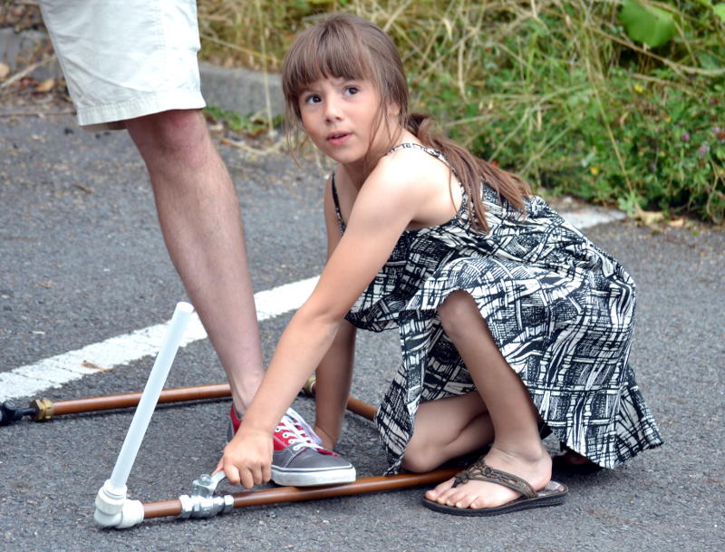 Launching a paper rocket