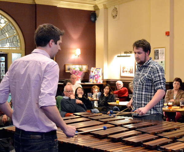 The Cymbiotic percussion duo