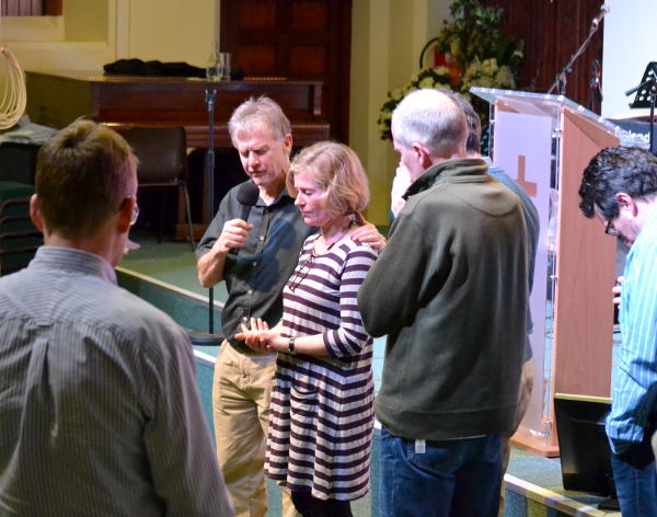Praying together for the new Debt Advice Centre