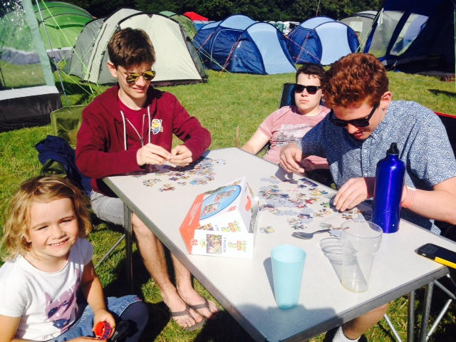 A group of young people in the sunshine