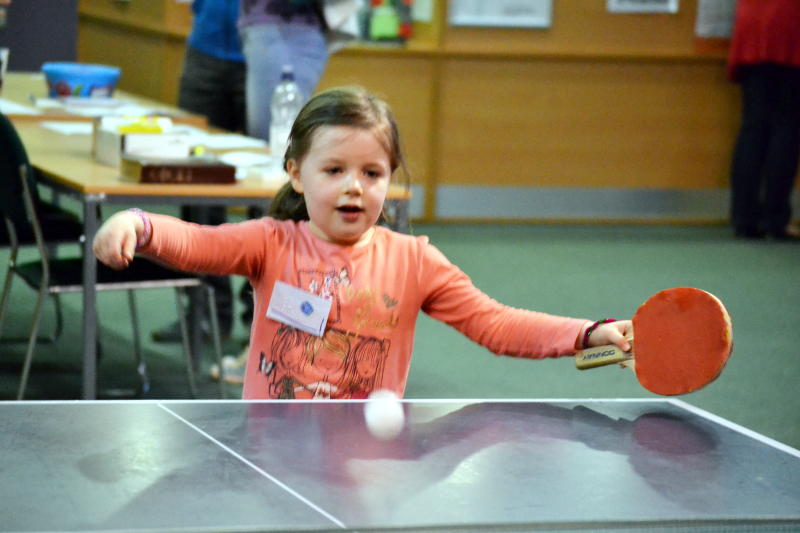 Table tennis, played by young and old