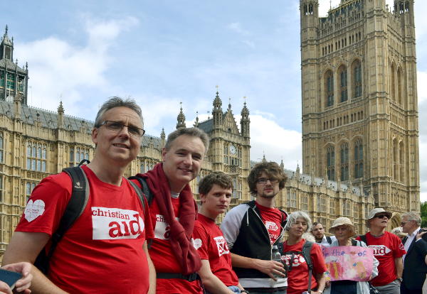 Outside the Houses of Parliament