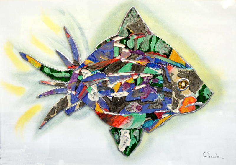 A mosaic of a fish