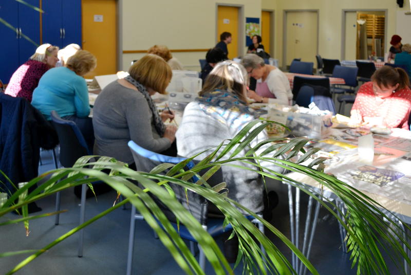 Art Group in session on a Friday morning