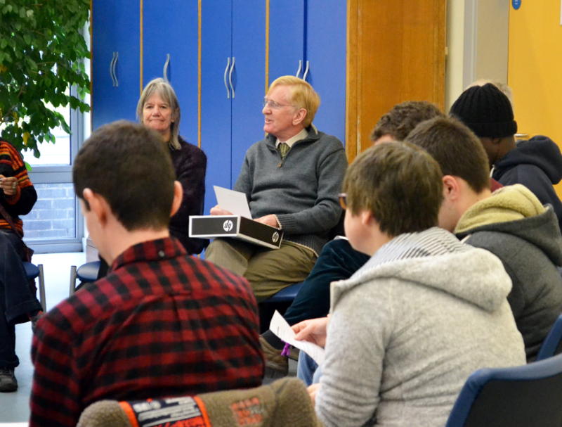 A discussion group A discussion group