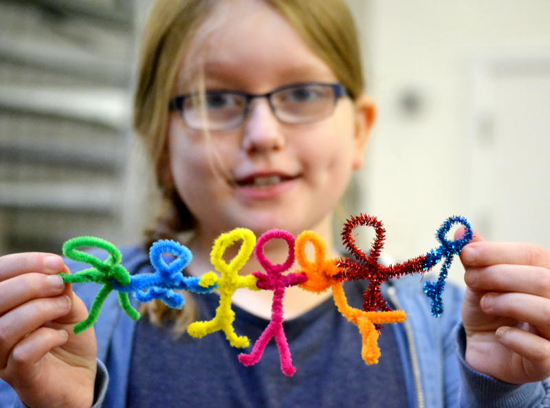 A community of pipe cleaner people A community of pipe cleaner people