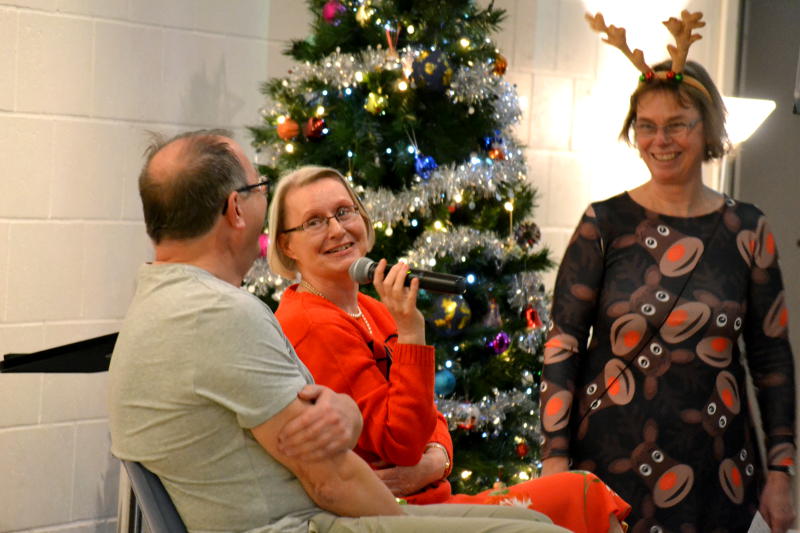 Megan and Paul are interviewed by Cathie