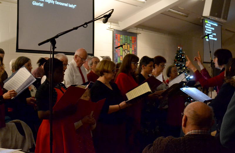 Singers at the Carol Service