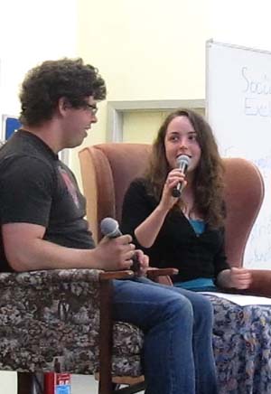 An interview during a Caf&eacute; Church session