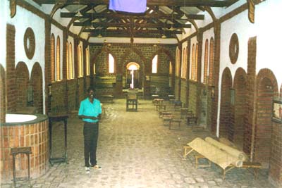 Interior of a church in Malawi