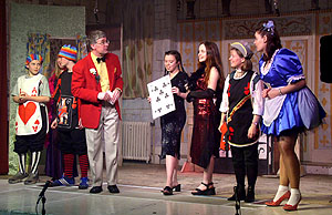 A scene from Jack and the Giant Sugarsnap:
            Can Jack and Patience win the game show and get through the Club Gate?