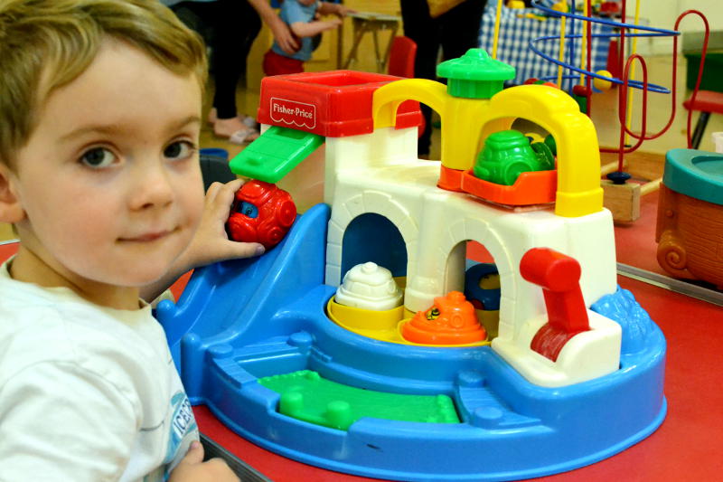 Enjoying a quieter moment of play Enjoying a quieter moment of play